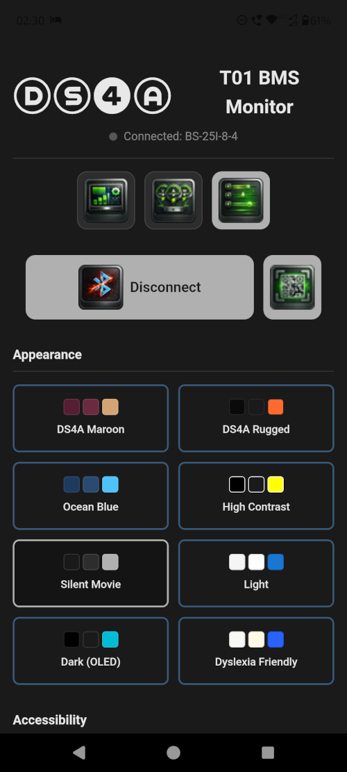 T01 BMS Monitor Theme Silent Movie
